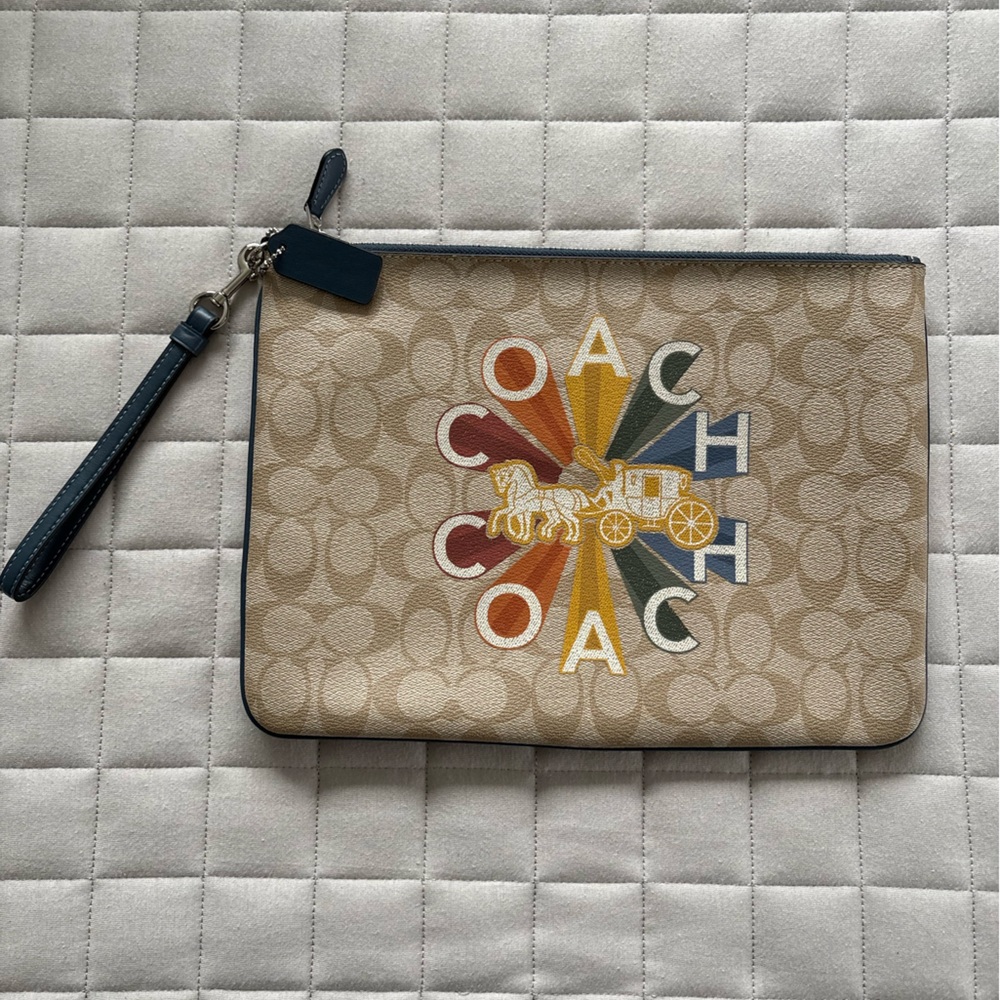 Coach Multicolor Wristlet Pouch